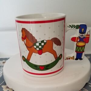 Collector Mug Drummer Rocking Horse Artist Signed Coffee Mugs